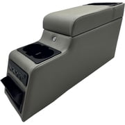 31515 Denim Black Deluxe Locking Center Console for Jeep CJ-5 1976-1983, CJ-7 1976-1986, Wrangler YJ 1987-1995 Grey
