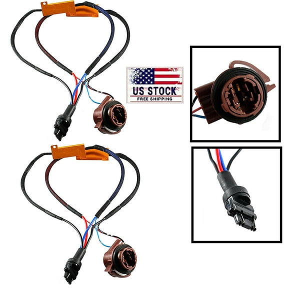 3157 4157 LED Decoder Load Resistor FIT LED Turn Signal Light Fix Hyper Flash US