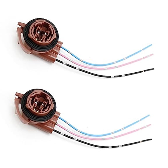 3157/4157 Pre-Wired Receptacle Adapter Pigtail Connector 2Pcs