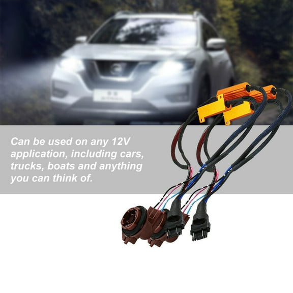 3157 50W Resistor for LED Turn Signal Light Blinker Hyper Flashing Error Code
