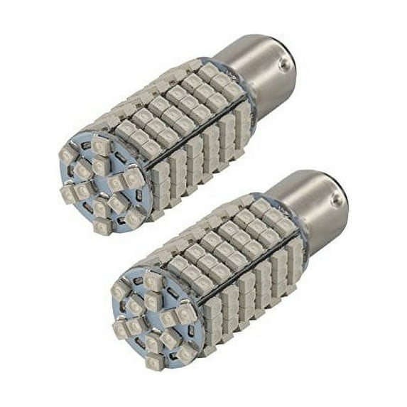 3157/7443/1157/1156 Amber/White/Red New 3528 Chip 120 SMD Turn Signal/Brake/Tail/Reverse/Parking Light Bulbs (1157, Red)