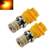 3157 Amber Yellow High Power 3014 Chip 48-LED Turn Signal/Parking Light Bulbs 3157, Yellow