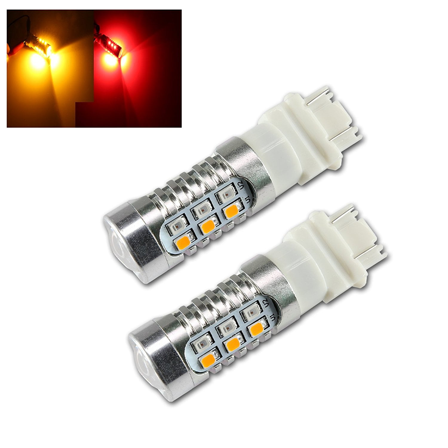 Diode Dynamics RAM 1500 Amber Front Turn Signal LED Light Bulbs; 3157 HP48 DD0055P (02-12 RAM 1500; 13-18 RAM 1500 W/o Factory Projector Headlights) - Free Shipping - Foto 6