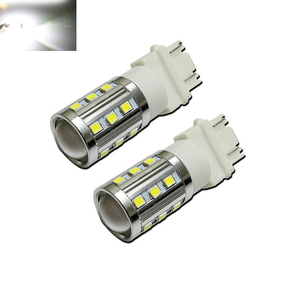 3157 White High Power 2835 Chip 22-LED Turn Signal/Brake/Tail/Reverse/Parking Light Bulbs (3157, White)