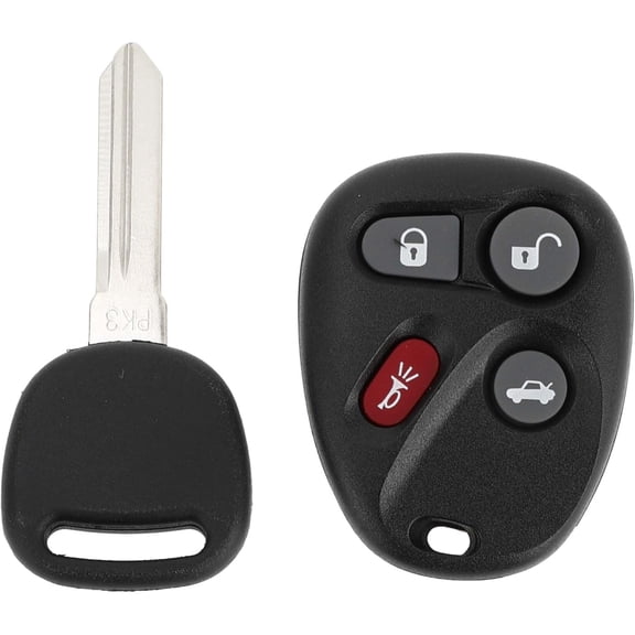 315MHz KOBLEAR1XT Keyless Entry Remote Ignition Key Fob for Chevrolet Malibu 2001-2005 for Chevrolet Corvette 2001-2004 46 Chip 4 Buttons