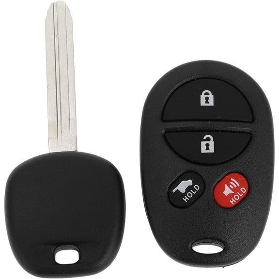 315MHz Keyless Entry Remote Key Fob Replacement with 67 Chip, 4 Buttons, FCC ID GQ43VT20T Compatible with Toyota Sienna 2004-2010, Solara 2004-2008, Sequoia 2008-2010, Avalon 2005-2007