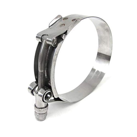 316 Marine Stainless Steel T-Bolt Hose Clamp Size # 98, fit 3.75" ID Hose, Range: 3.93" - 4.25" (316-SSTC-100-108)