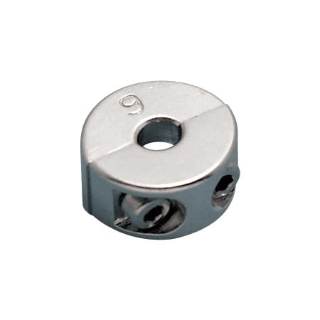 316 STAINLESS STEEL 2 PART WIRE CLAMP/STOP 1/4" (S0720-0007)