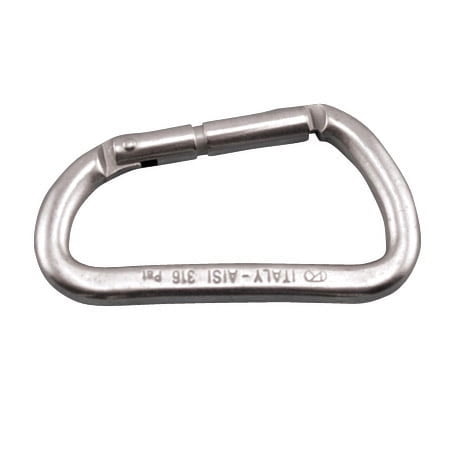 316 STAINLESS STEEL ASYMMETRICAL SPRING CLIP CARABINER 3" (S0140-0080)