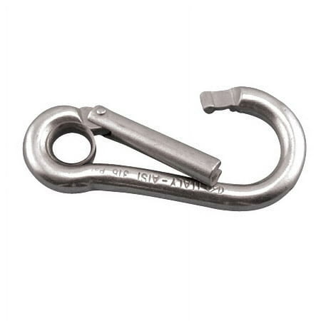 316 STAINLESS STEEL SPECIAL GATE SPRING CLIP CARABINER 3/8"-.45" (S0143-0100)