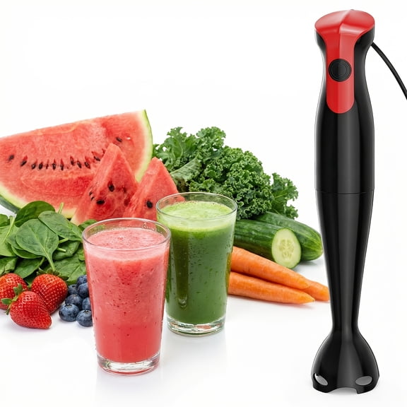 316 Stainless Steel Blade Portable Immersion Hand Blender with Detachable Base for Soups Smoothies Purees Home Cooking