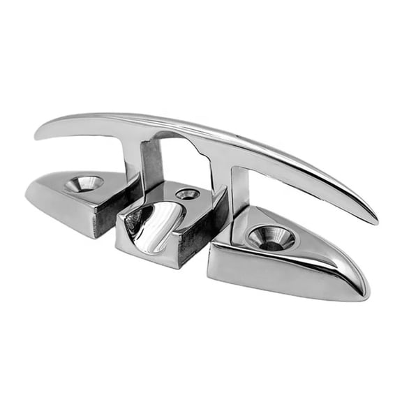 316 Stainless Steel Boat Folding Cleat Dock Hardware Flip Up Dock Cleat Boat Hook For Docking 5/6 Inch ,Easy to Install