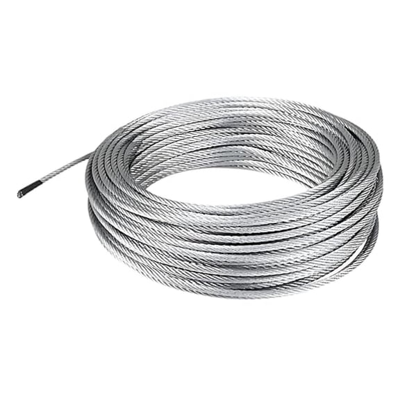 316 Stainless Steel Cable Wire Rope 3/16" 7x7-50 ft Coil for DIY Cable Decking Railing System, Marine Grade