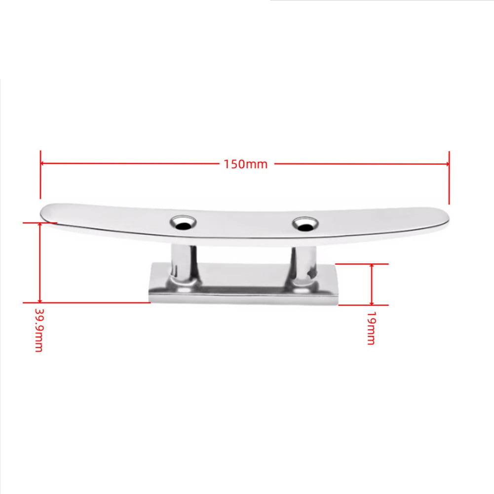 316 Stainless Steel Dock Deck Rope Cleat Marine Boat 4-inch / 5-inch ...
