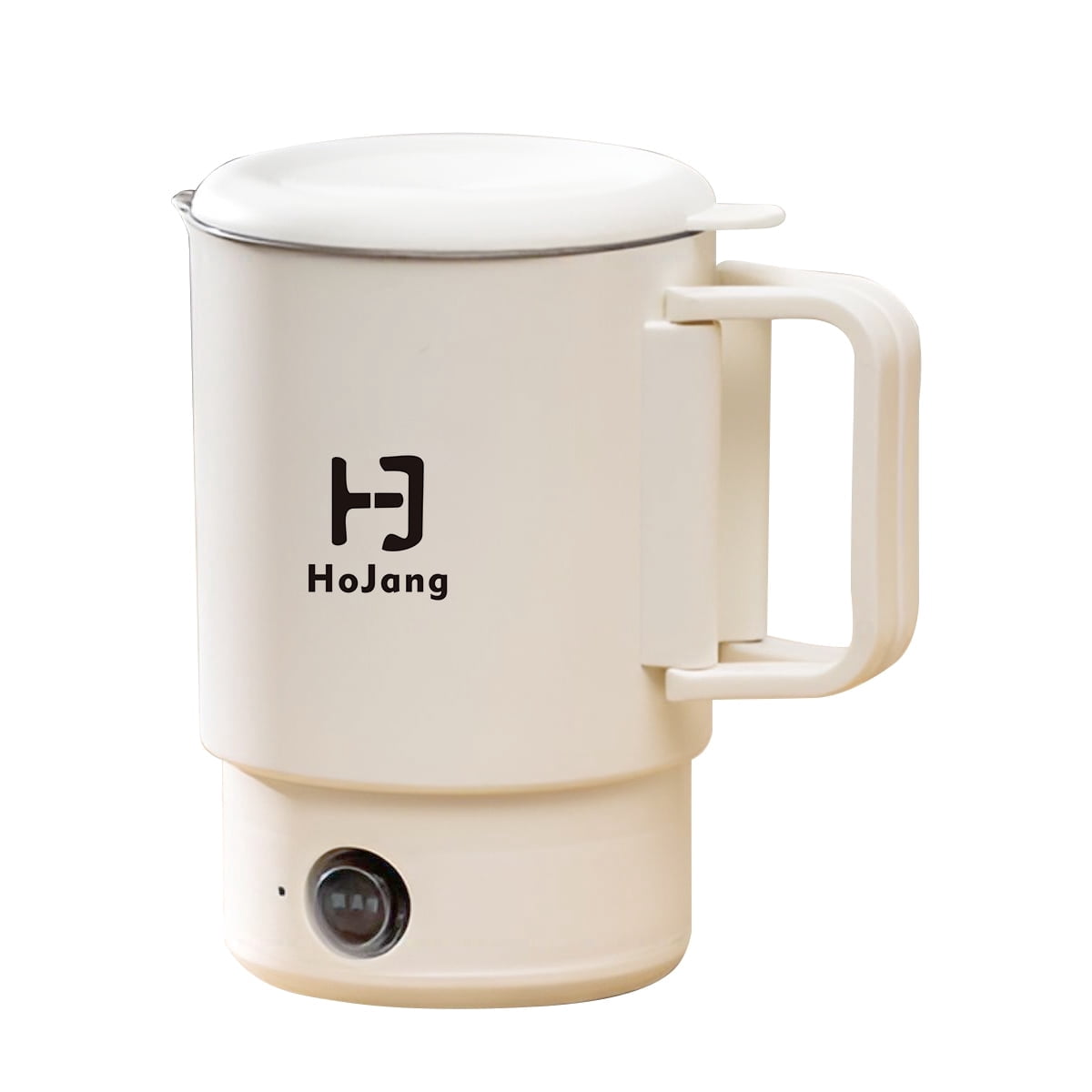 316 Stainless Steel Electric Kettle & Mini Cooking Pot  700ml Portable Travel Kettle with 2 Power Modes (300W/600W), Detachable Base & Foldable Handle for Hotel/Office Use