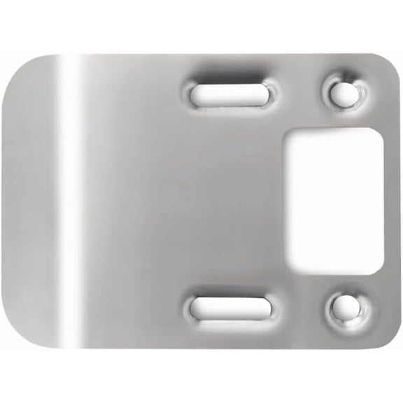316 Stainless Steel Extended Strike Plate 3x2.25 Inch - Door Strike Plate Extender for Interior Security (2 Pack)