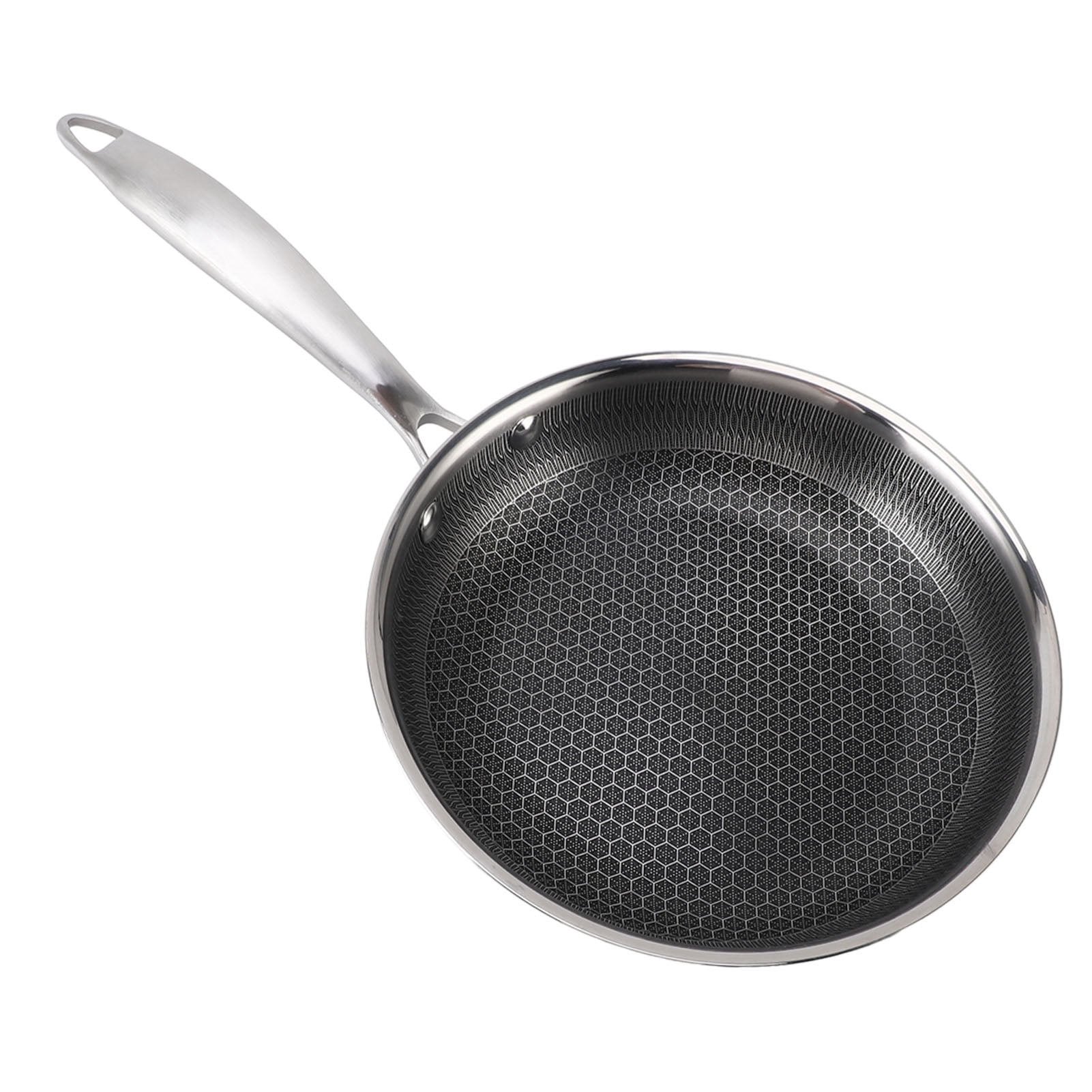 316 Stainless Steel Fry Pan, Compound Bottom, Prevents Sticking, Easy ...