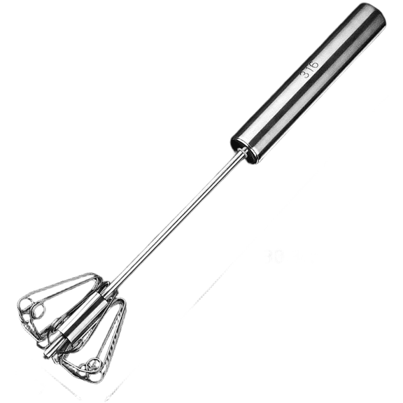 316 Stainless Steel Handheld Rotary Egg Beater Non Electric For Semi Automatic