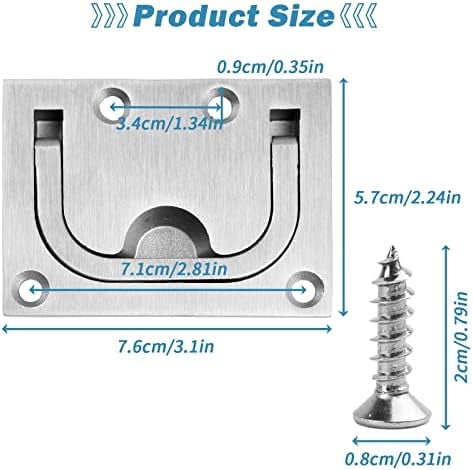 316 Stainless Steel Hatch Pull Flush Lift Boat Ring Hatches Pull Handle ...