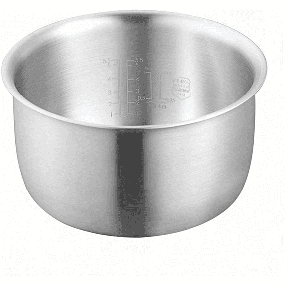 316 Stainless Steel Inner Pot Compatible with Tiger JBV-10CU Rice Cooker, 3L 5.5 Cup Replacement Inner Bowl, Stable Heating Structure for Daily Cooking Performance