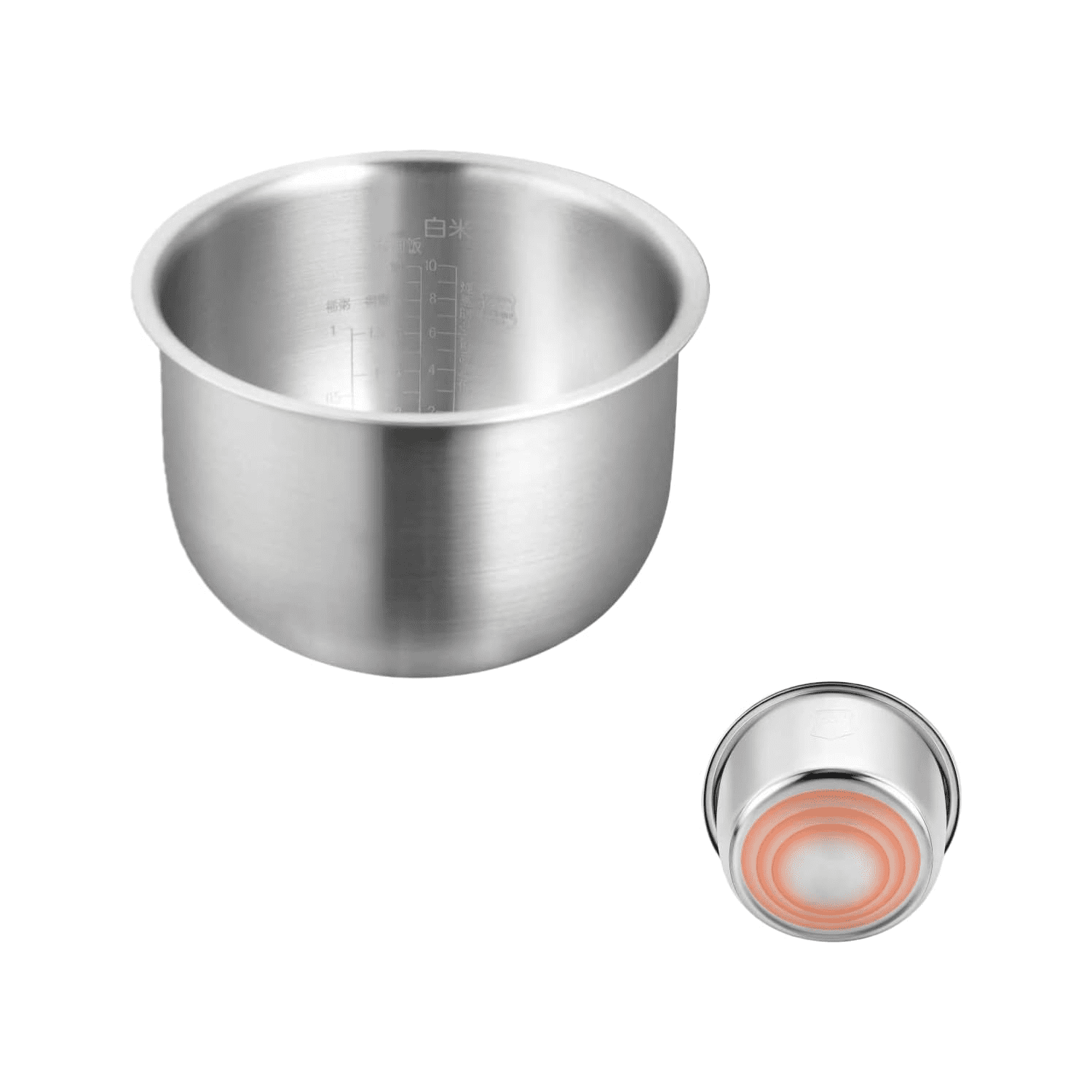 316 Stainless Steel Inner Pot Compatible with Zojirushi NS-ZCC18 Rice Cooker – 5L (10-Cup) Replacement Inner Bowl Fits B202/B204 Models, Food-Grade Durable Liner for Even Heat & Easy Cleaning