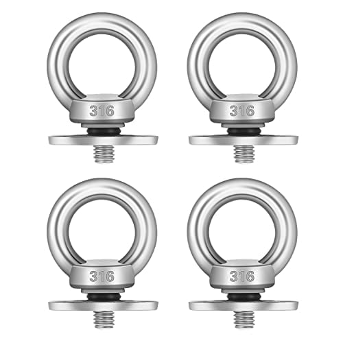 316 Stainless Steel Kayak Track Mount Tie Down Eyelet Rail Accessories ...