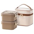 thumbnail image 1 of 316 Stainless Steel Lunch Box Insulated Multi Layer Square Bento Box 23.7oz 700ML Capacity Portable Food Container with Thermal Bag Spoon and Chopsticks for Work Use, 1 of 6