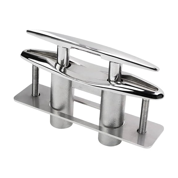 316 Stainless Steel Marine Retractable Cleat For Boats Featuring Flush Mount Design And Bright Polished Finish