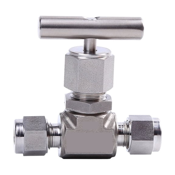 316 Stainless Steel Needle Valve Shut Off Valve Valve Adapter Metal Gasket Face Seal Fittings ,Easy to Operate