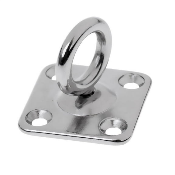 316 Stainless Steel No Rusting Square Pad Eye Plate Staple Swivel Eye Hook Bimini Rigging Marine Boat Shade Sails Accessories - M5