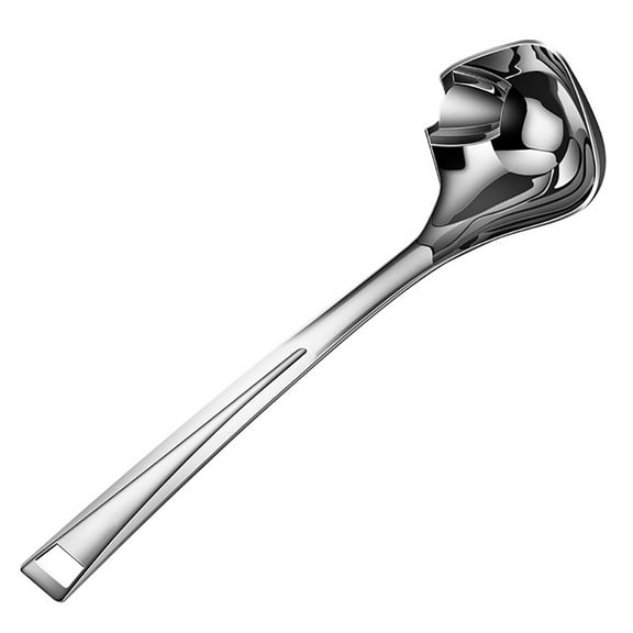 316 Stainless Steel Oil Separator Soup Ladle Kitchen Grease Filter Ladle Skimmer Spoon Grease Strainer Separater Hot Pot Oil Filter Spoon for Healthy Cooking