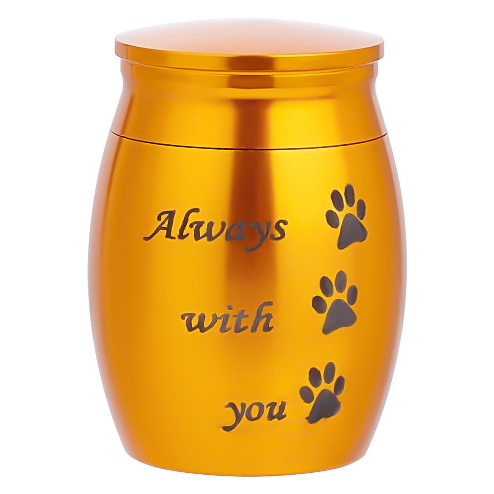 316 Stainless Steel Pet Cinerary Casket Column with Paw Print Pattern ...