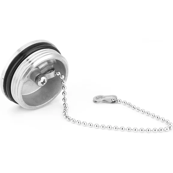 316 Stainless Steel Polished Boat Gas Cap Marine Fuel Vented Replacement 1.97x1.97 Inch