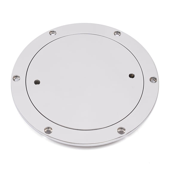 316 Stainless Steel Round Boat Inspection Hatch - 6in Cover Deck Mount for Yachts & RVs