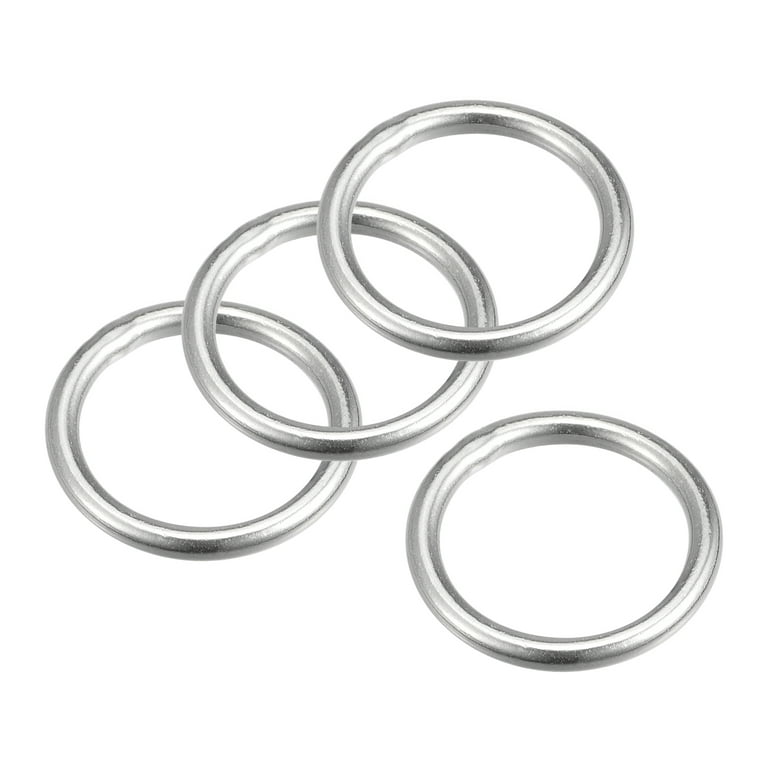 Metal Round Welded O Rings Thick:3mm-16mm / OD:15mm-100mm Stainless Steel  Ring 