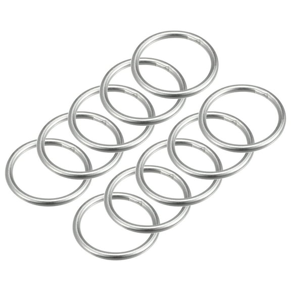 316 Stainless Steel Round Ring 25mm ID 3mm Thick 10 Pack