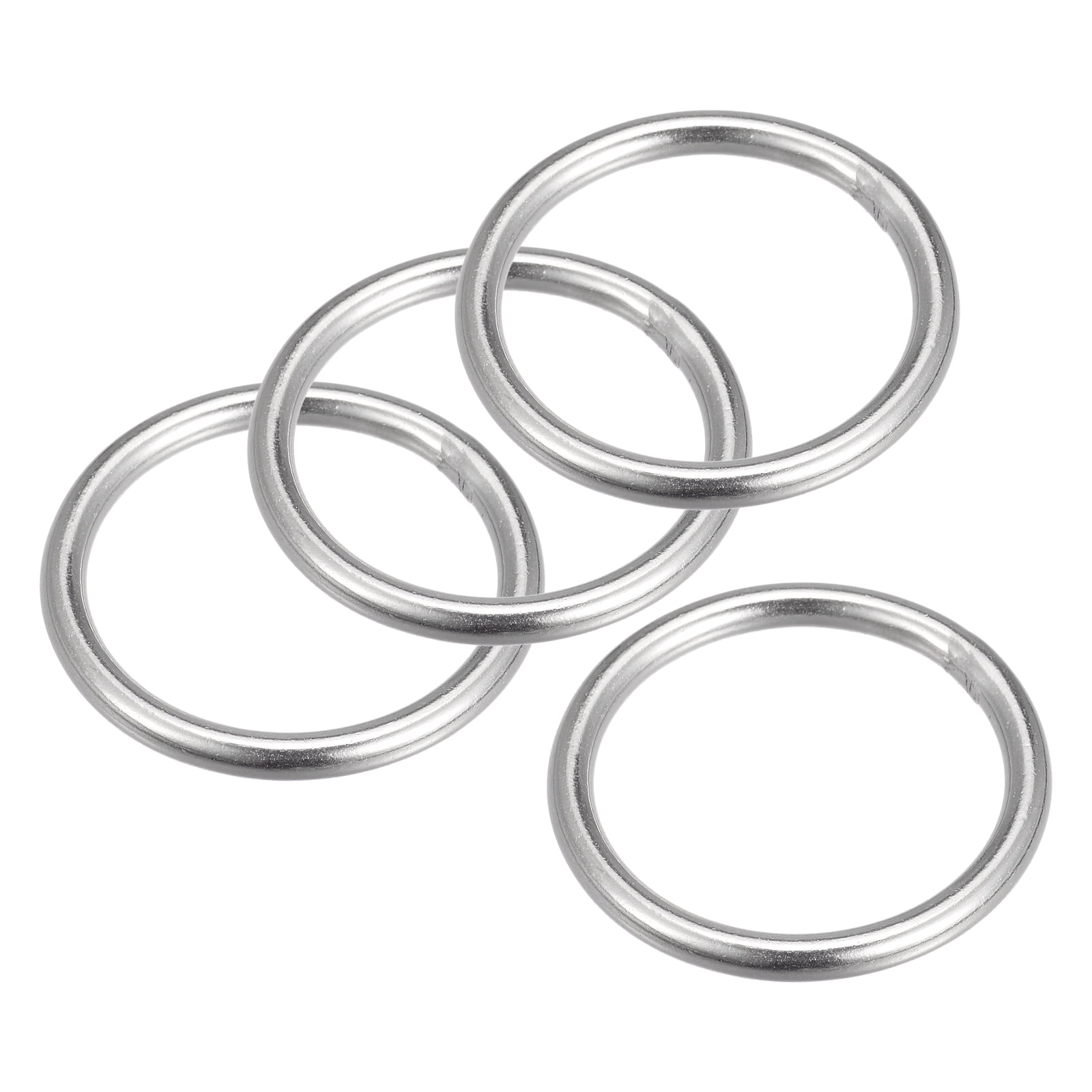 Metal Round Welded O Rings Thick:3mm-16mm / OD:15mm-100mm Stainless Steel  Ring