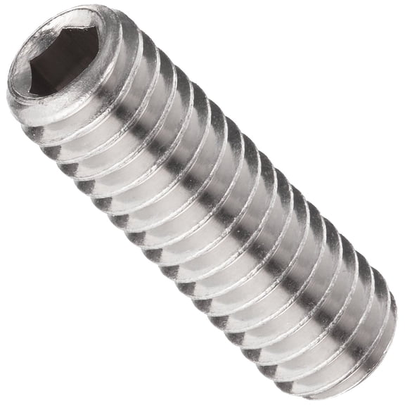 316 Stainless Steel Set , Hex Socket Drive, Cup Point, Meets ASME B18.3/ASTM F880, 3/16" Length, 1/4"-20 Threads (Pack of 100)