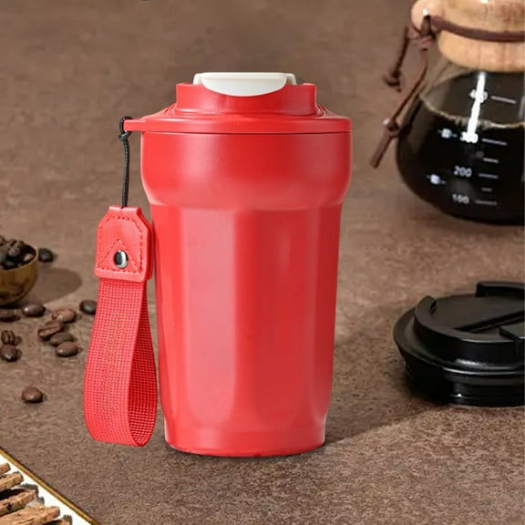 316 Stainless Steel Smart Temperature Display Coffee Mug | Insulated Leak-Proof Travel Cup | Double Seal | Hot & Cold Thermal | 16oz | White Black Green Red | Portable Outdoor Durable