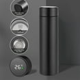 thumbnail image 1 of 316 Stainless Steel Smart Temperature Display Travel Mug | 500ml Insulated with Lid Thermometer & Tea Strainer | 1-Pack, 1 of 6