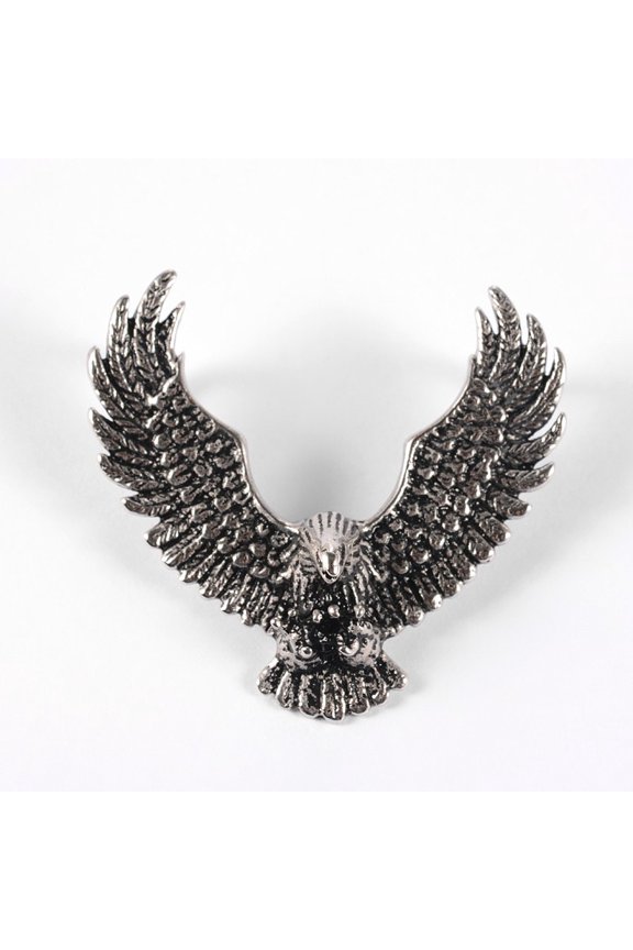 316 Surgical Stainless Steel Pendants Eagle/Hawk Charm Antique Silver 43x46x11mm Hole: 10x6mm