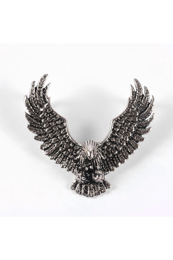 316 Surgical Stainless Steel Pendants Eagle/Hawk Charm Silver 43x46x11mm Hole: 10x6mm