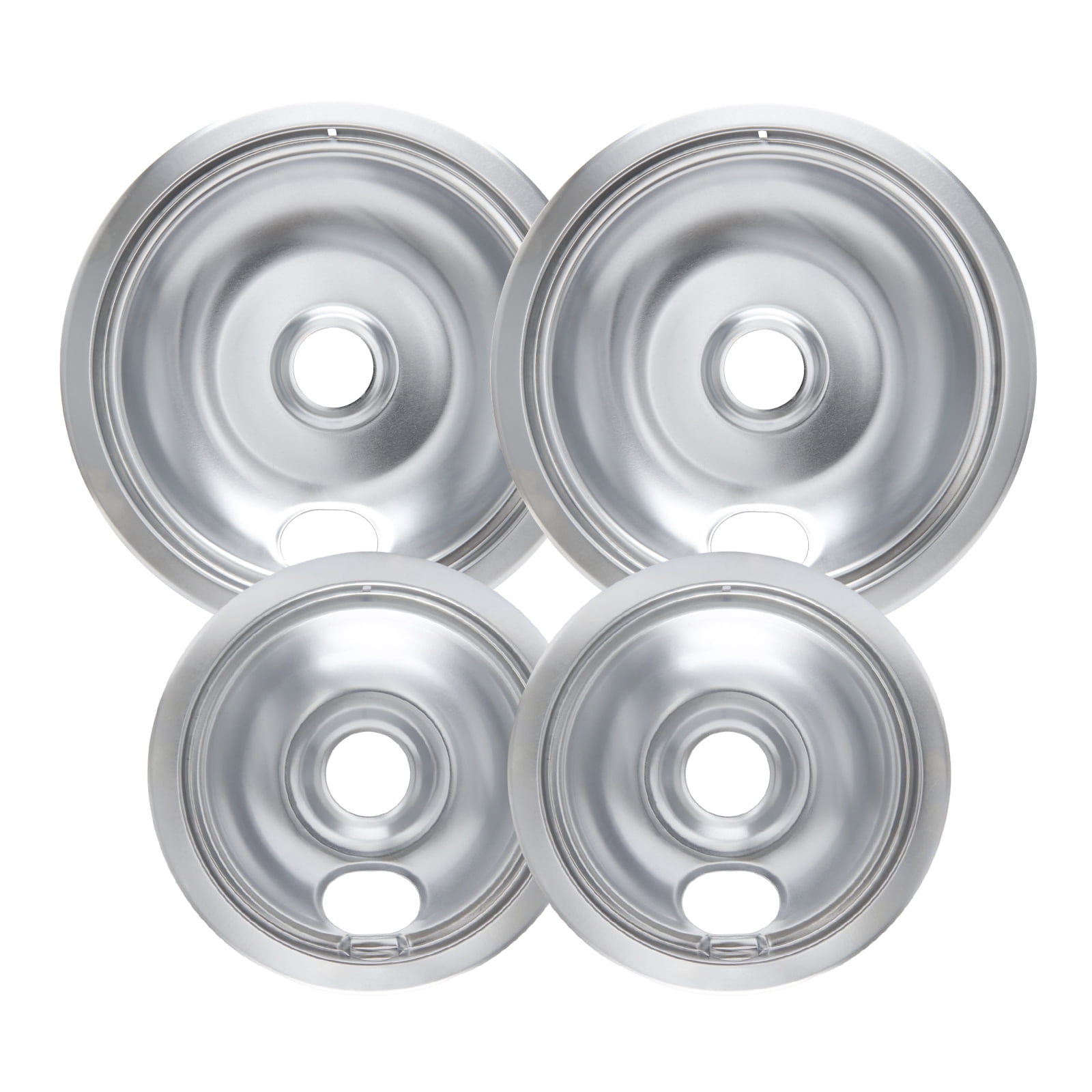 Electric Stove Drip Pans for Kenmore/Frigidaire 4 Pcs Set, 2x 6'' and