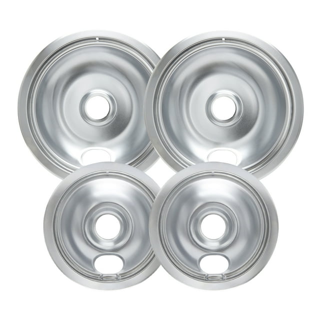 Electric Stove Drip Pans for Kenmore/Frigidaire 4 Pcs Set, 2x 6'' and