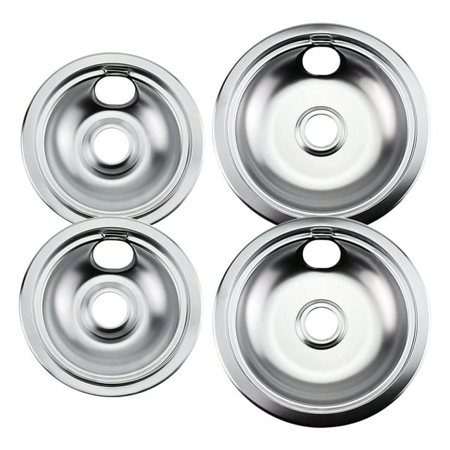 316048413 and 316048414 Replacement Chrome Drip Pans for Frigidaire