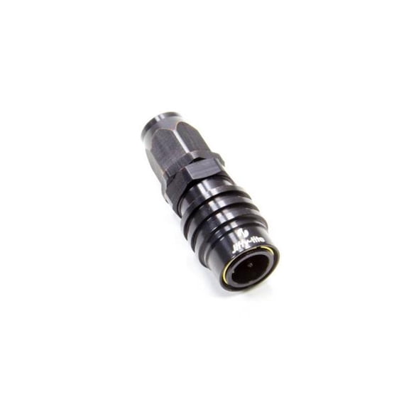 31606J 3000 Series Quick-Connect - 8 AN Straight Socket Hose End - Valved - Fluorocarbon Seal