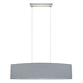 thumbnail image 1 of 31617A-Eglo Lighting-Maserlo - Two Light Drum Pendant-Satin Nickel Finish-Grey Shade Color, 1 of 2