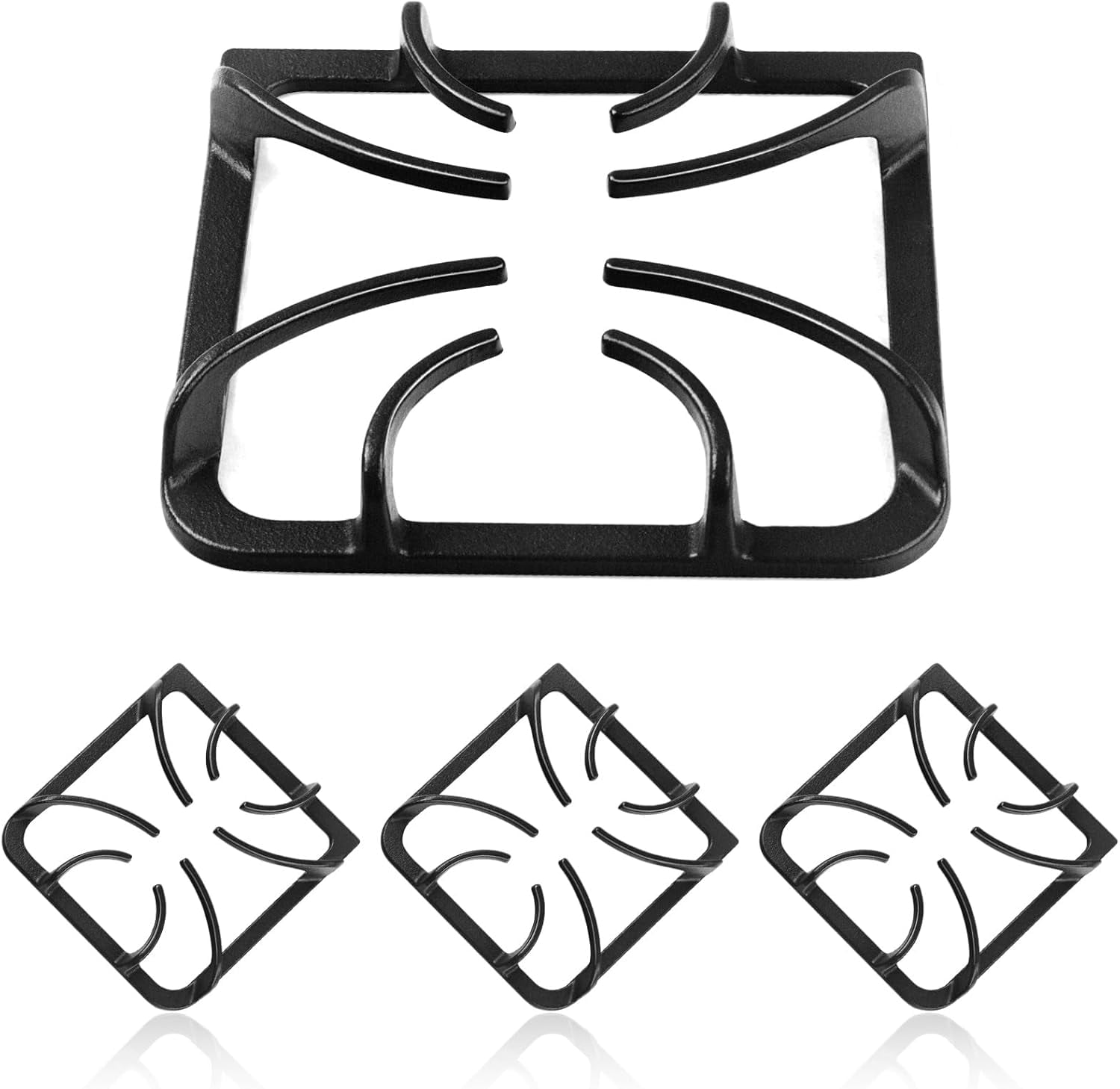 316202405 Burner Grates Stove Replacement Parts for Frigidaire Stove Grates Gas Stove Burner Grates Range Grates Stove Top Grates Kenmore Cast Iron Oven Grates FFGF3047LSF FFGF3047LSG, 4 Pack