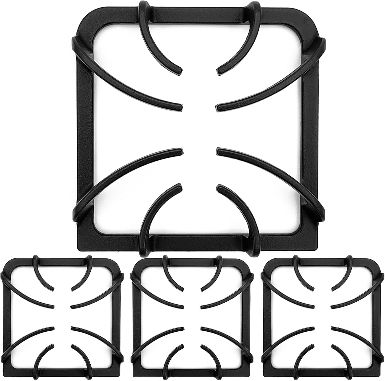 316202405 Cast Iron 4 Burner Grate Replacement for Frigidaire Gas Oven Stove grate Range Stove Top Parts 8-7/8'' x 8-7/8''