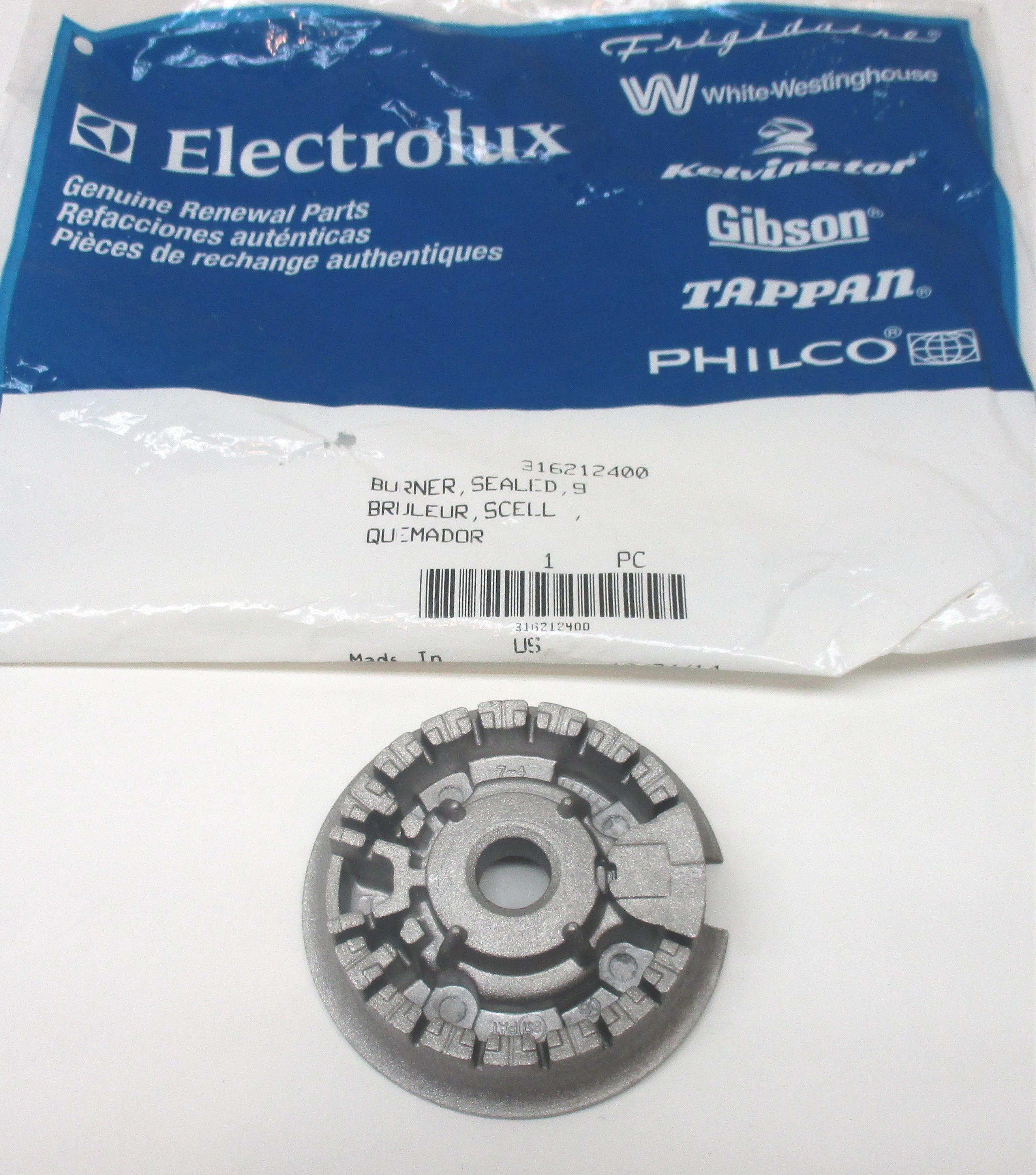 316212400 Range Surface Burner Base (9.5K)